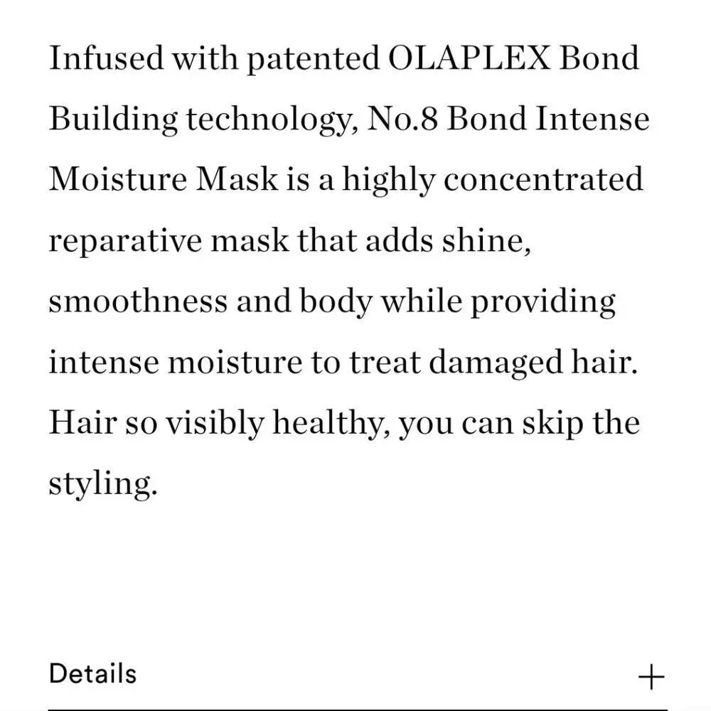 OLAPLEX new specs